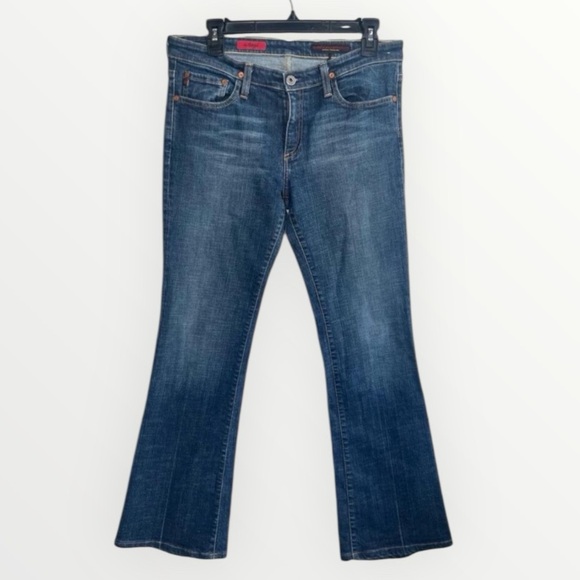 AG Adriano Goldschmied The Angel Blue Denim Dark Wash Bootcut Jeans 30 - Picture 1 of 14